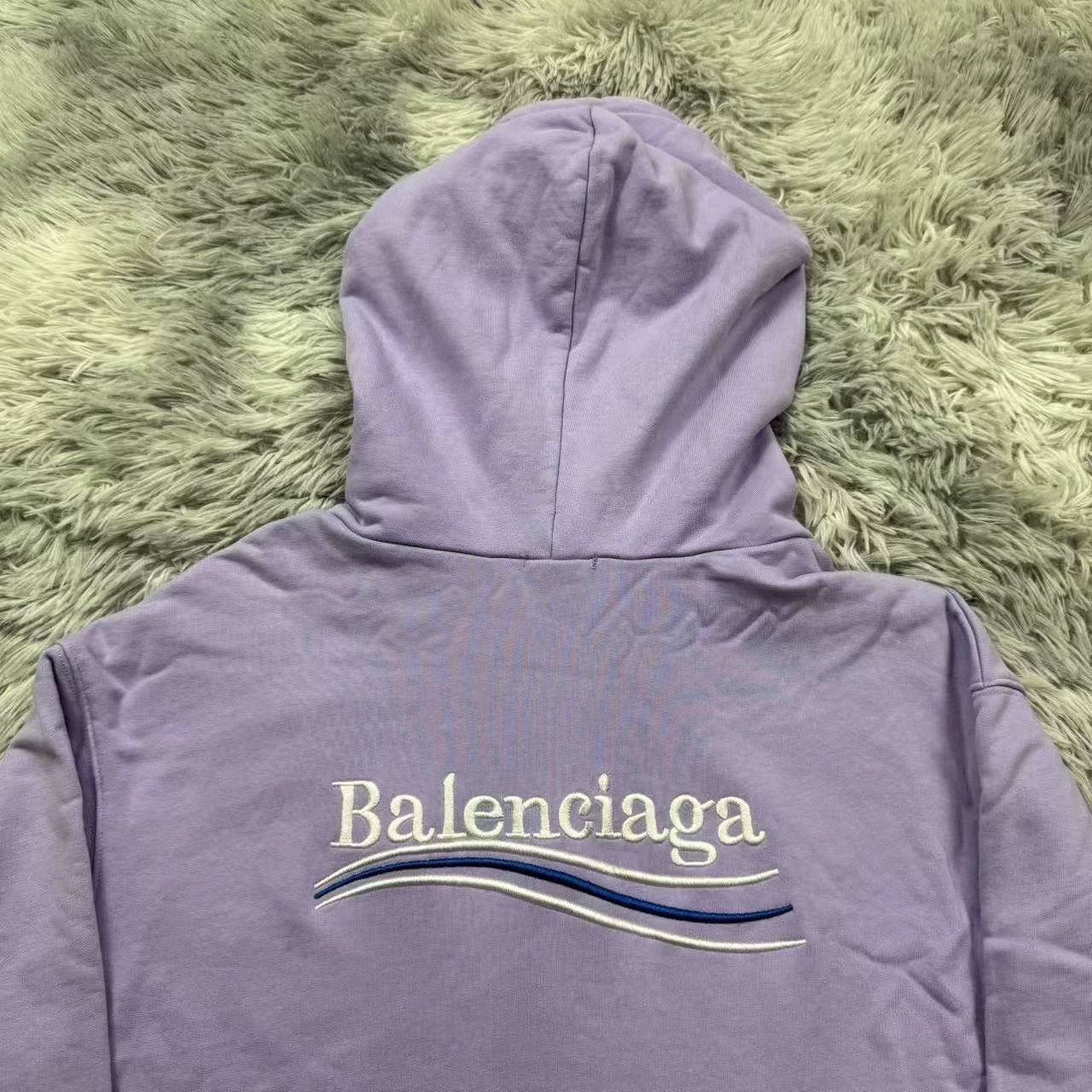 Balenciaga Balenciaga Purple Embroidered Coke Hoodie - dmc Size US L / EU 52-54 / 3 - 6 Thumbnail