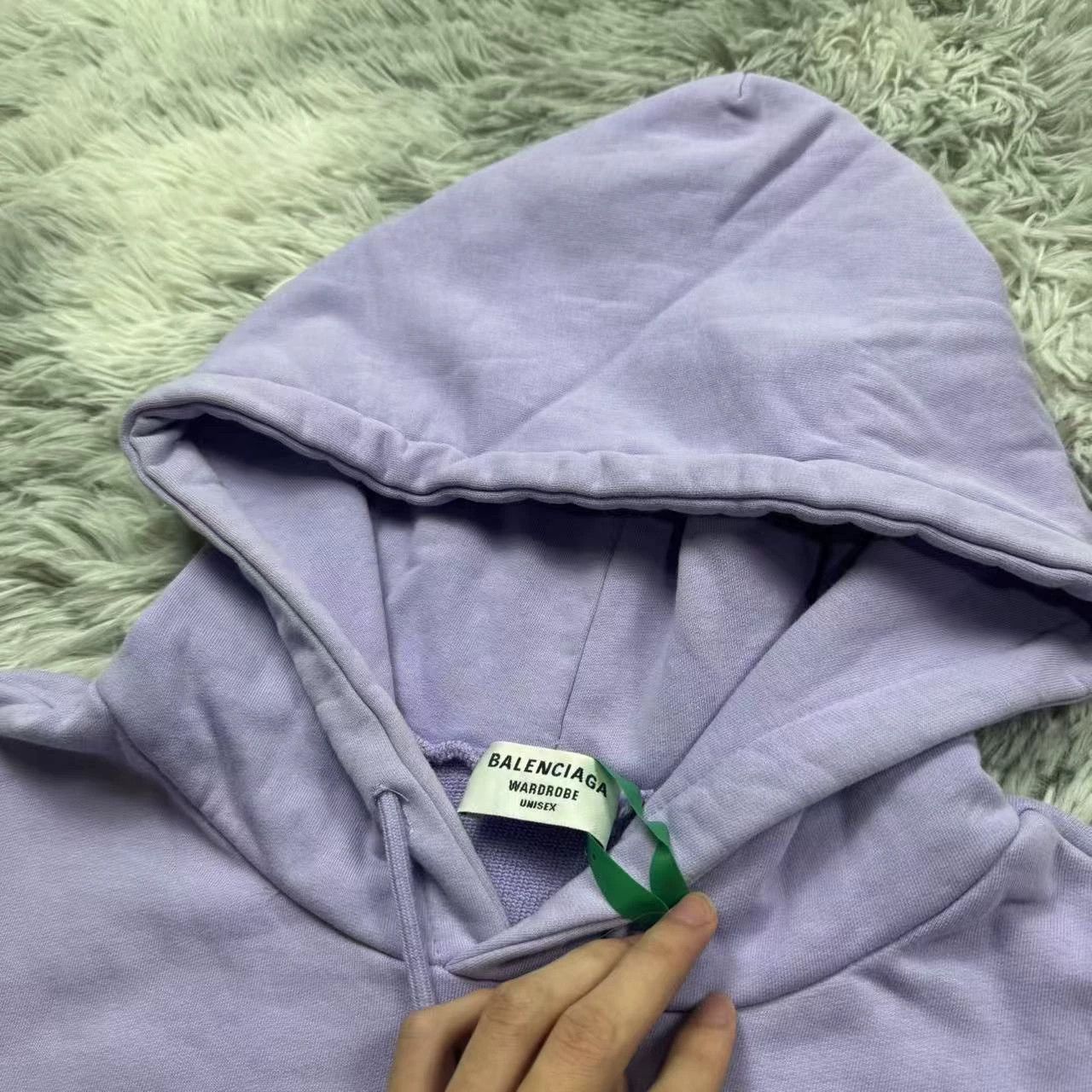 Balenciaga Balenciaga Purple Embroidered Coke Hoodie - dmc Size US L / EU 52-54 / 3 - 3 Thumbnail