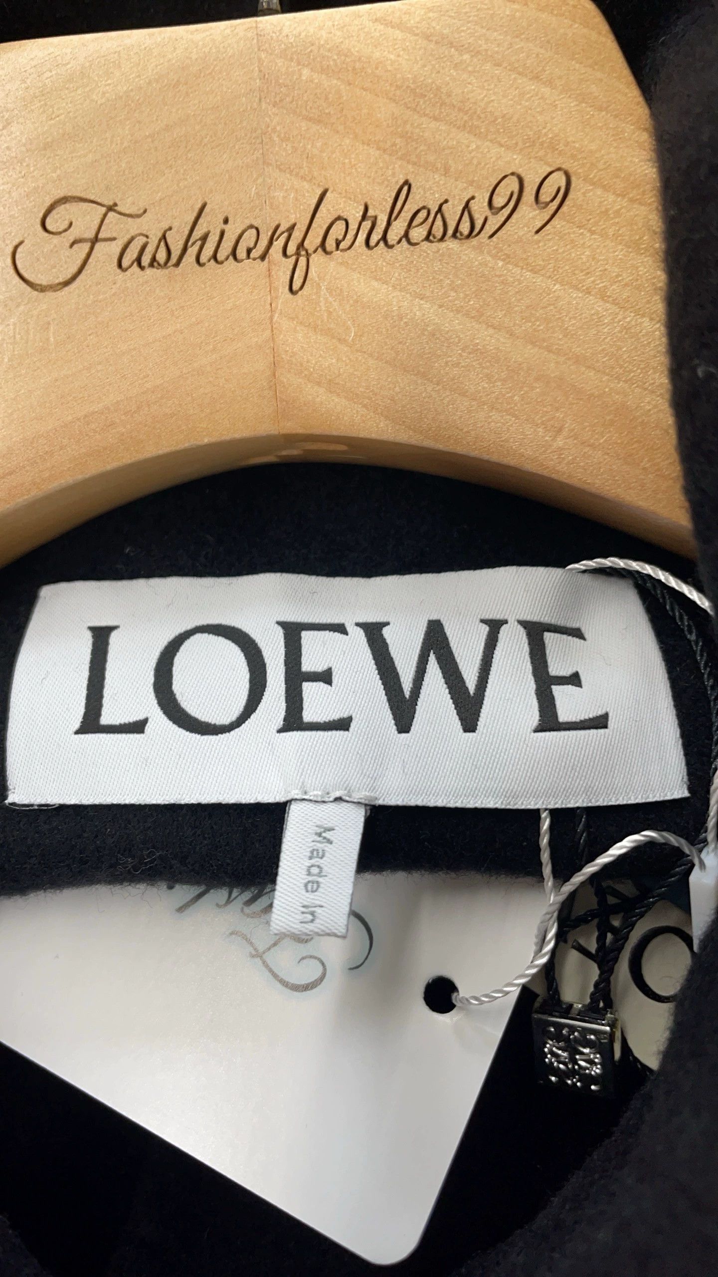 Loewe Loewe Black Wool Coat Size 40 - dmc Size US M / EU 48-50 / 2 - 3 Thumbnail