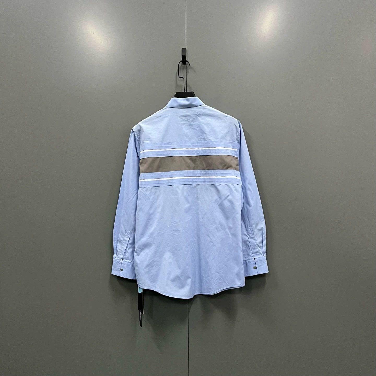 Hermes HERMES Light Blue Paneled Shirt - dmc Size US M / EU 48-50 / 2 - 2 Thumbnail