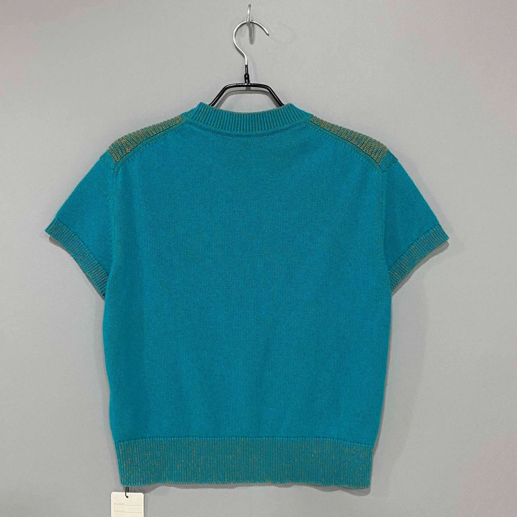 Hermes HERMES Cashmere Knit Short Sleeve Top - dmc Size US M / EU 48-50 / 2 - 3 Thumbnail