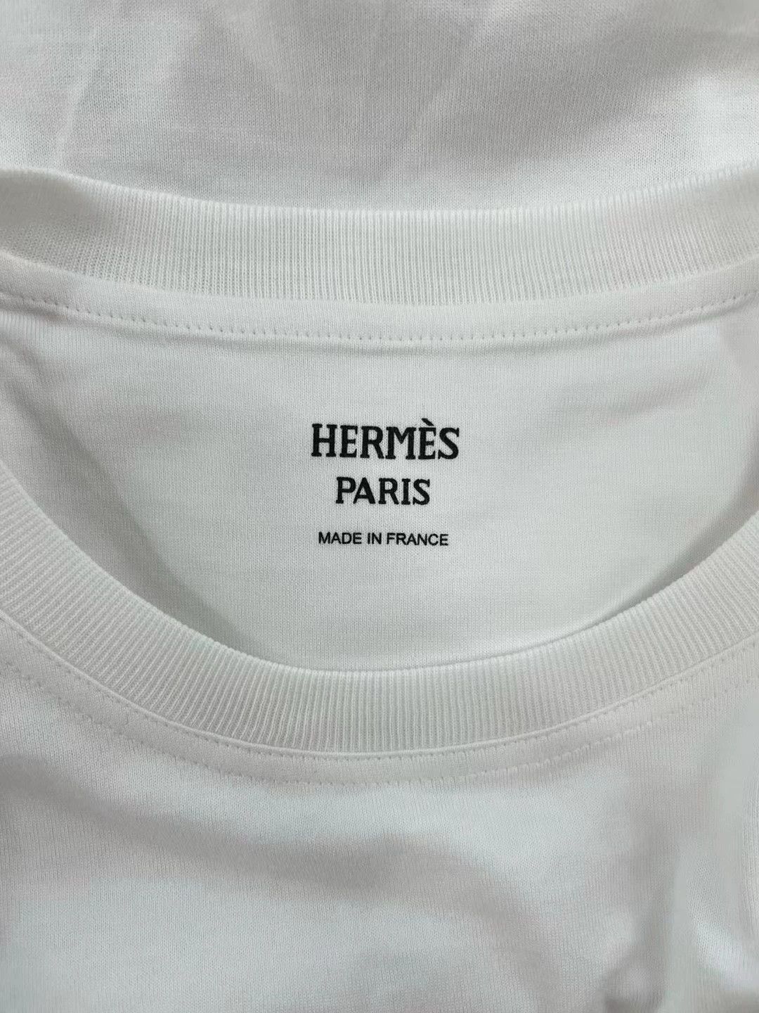 Hermes Hermes 2023 White Short Sleeve T-shirt - dmc Size US S / EU 44-46 / 1 - 3 Thumbnail