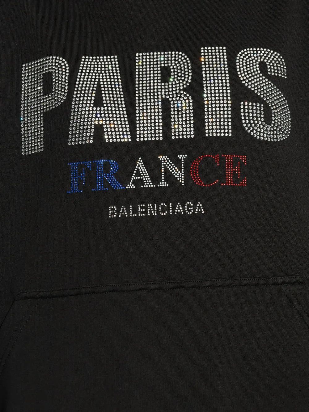 Balenciaga paris strass crystals cropped hoodie Size US XS / EU 42 / 0 - 3 Thumbnail