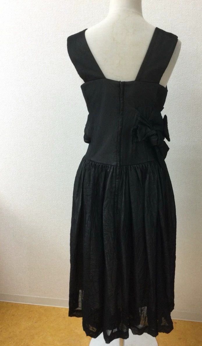 Comme des Garcons black mid-length dress with bows - dmc Size XS / US 0-2 / IT 36-38 - 2 Thumbnail