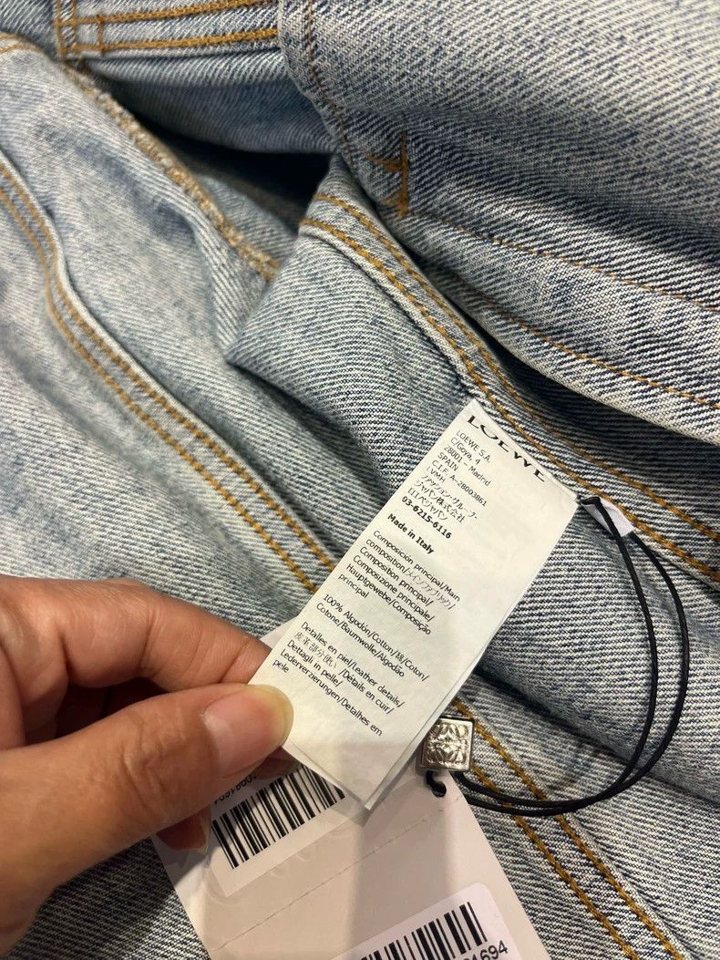 Loewe light blue denim jacket for women Size S / US 4 / IT 40 - 8 Thumbnail