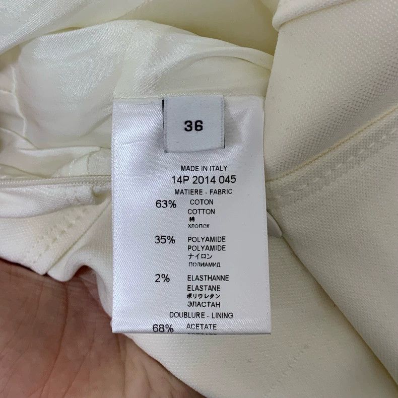 Givenchy Givenchy White Fitted Short-Sleeve Dress Size M / US 6-8 / IT 42-44 - 7 Thumbnail