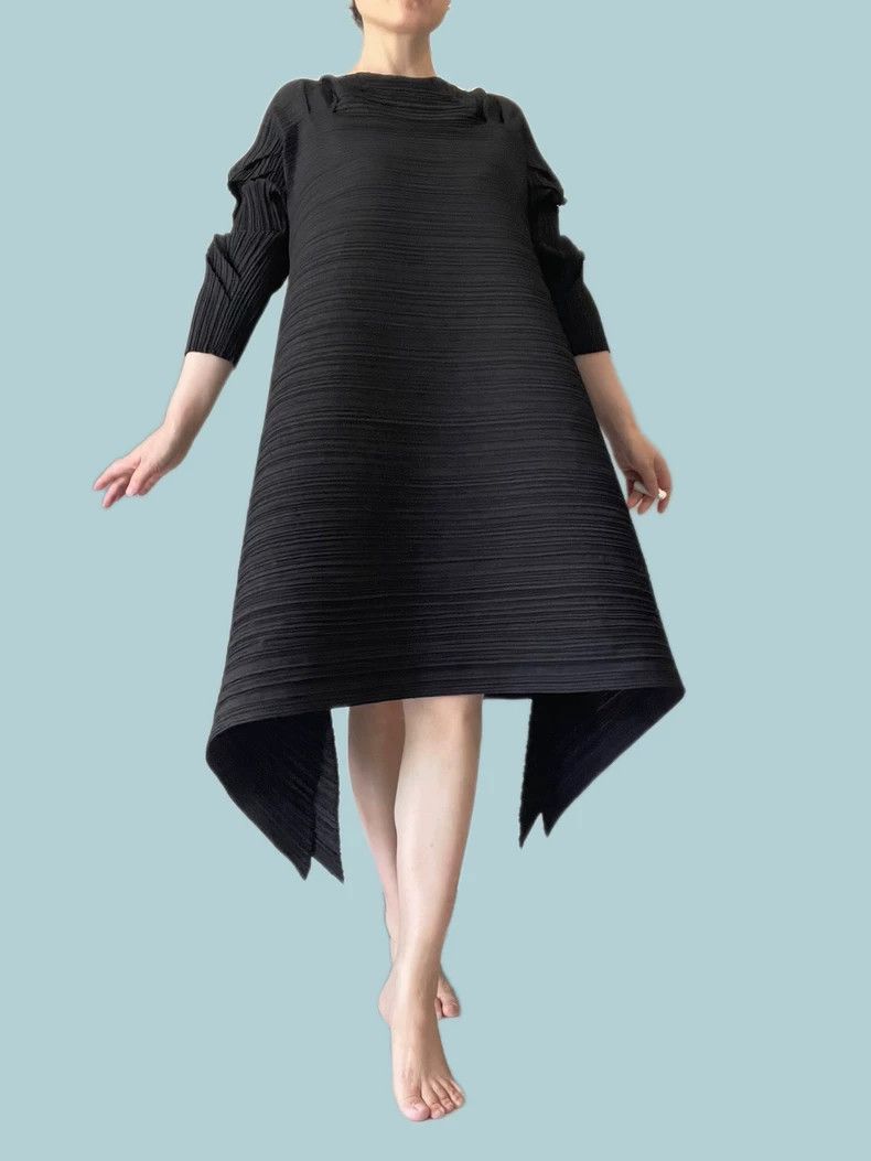 Issey Miyake Issey Miyake Fete Pleated Spring Dress Size M / US 6-8 / IT 42-44 - 3 Thumbnail