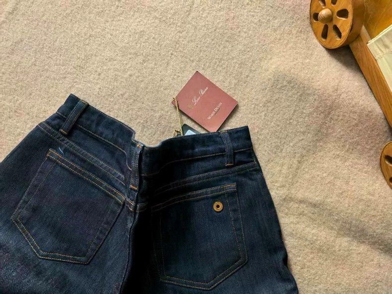 Loro Piana Loro Piana Women's Cotton Cashmere Jeans Size 28" / US 6 / IT 42 - 4 Thumbnail