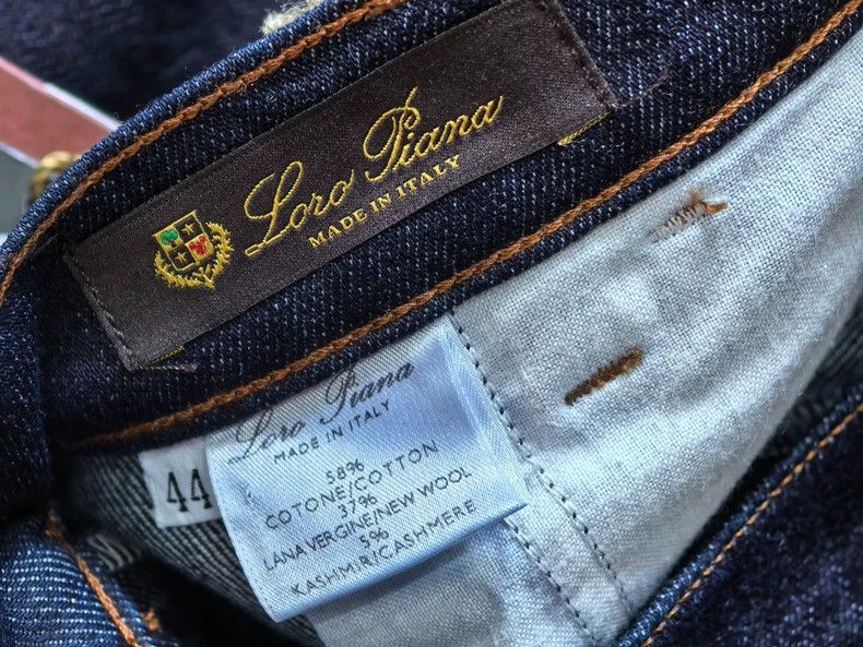 Loro Piana Loro Piana Women's Cotton Cashmere Jeans Size 28" / US 6 / IT 42 - 7 Thumbnail