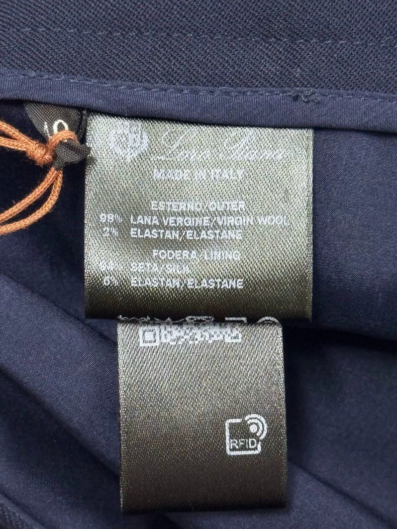 Loro Piana Loro Piana Women's Blue Casual Wool Pants Size 40" / US 18 - 7 Thumbnail