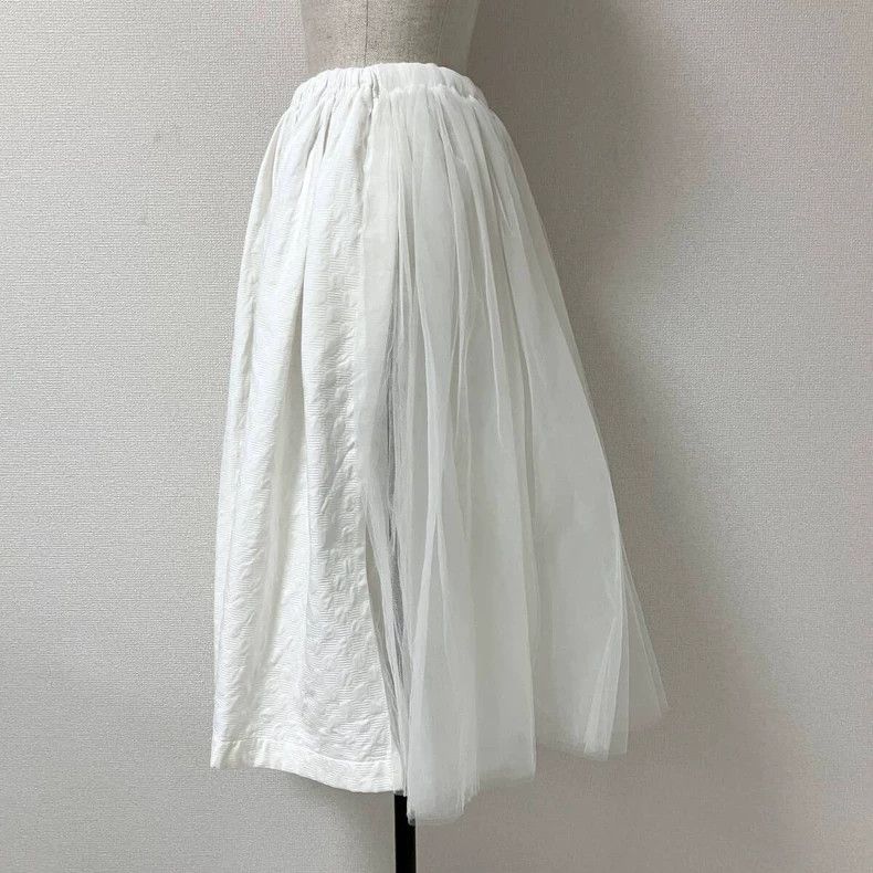 Comme des Garcons COMME des GARÇONS White Tulle Puff Skirt - dmc Size 26" / US 2 / IT 38 - 3 Thumbnail
