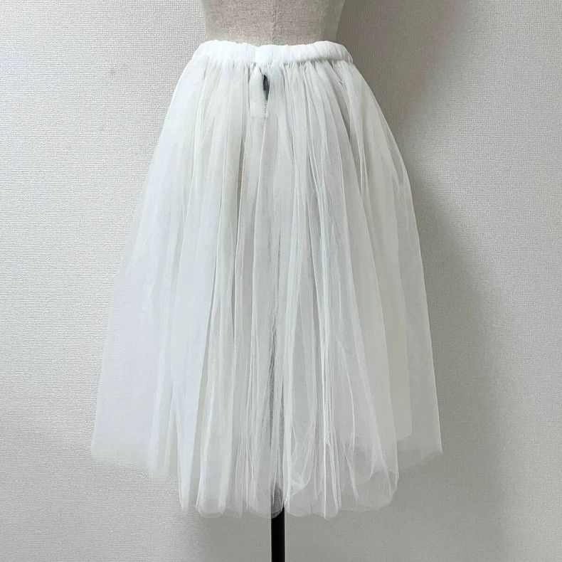 Comme des Garcons COMME des GARÇONS White Tulle Puff Skirt - dmc Size 26" / US 2 / IT 38 - 4 Thumbnail