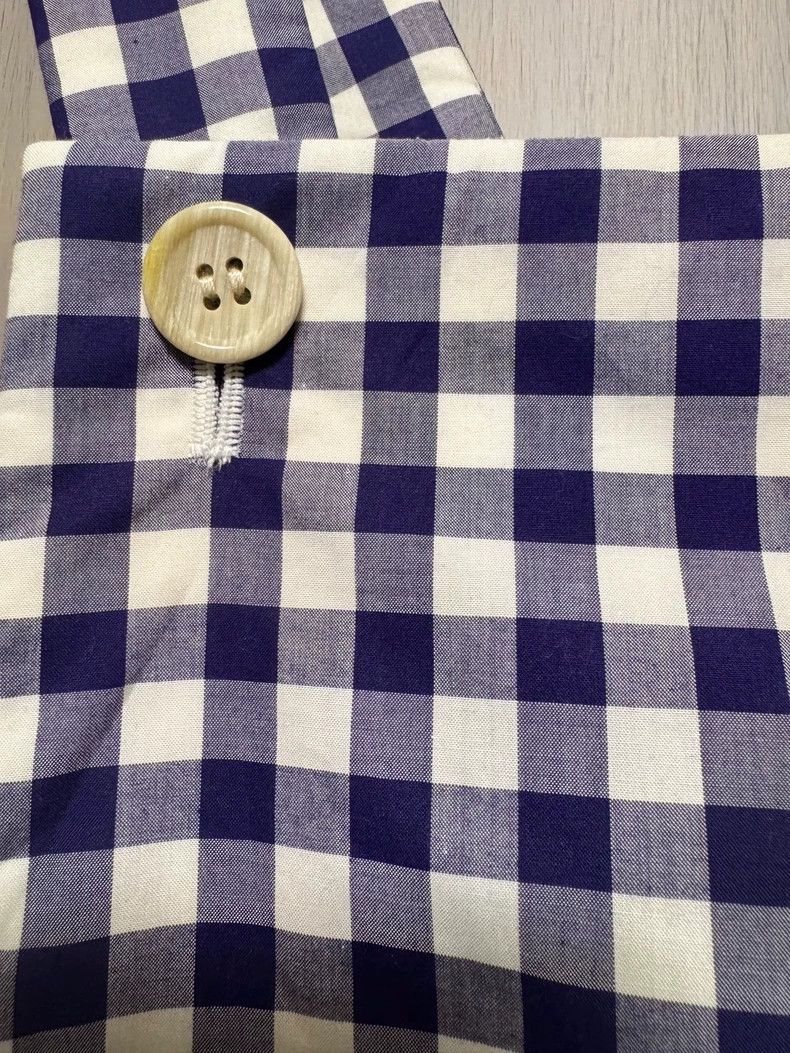 Comme des Garcons CDG Girl Blue Check Overall Pants - dmc Size 24" / US 00 / IT 34 - 3 Thumbnail