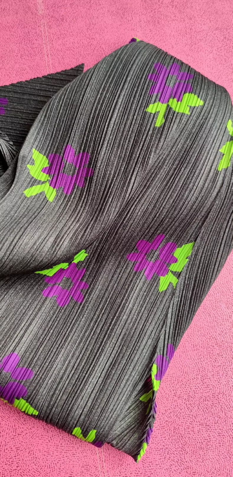 Issey Miyake Issey Miyake Purple Floral Midi Skirt - dmc Size 28" / US 6 / IT 42 - 5 Thumbnail