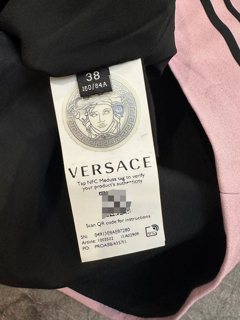 Versace Versace Pink Patterned Sleeveless Dress - dmc Size S / US 4 / IT 40 - 3 Thumbnail