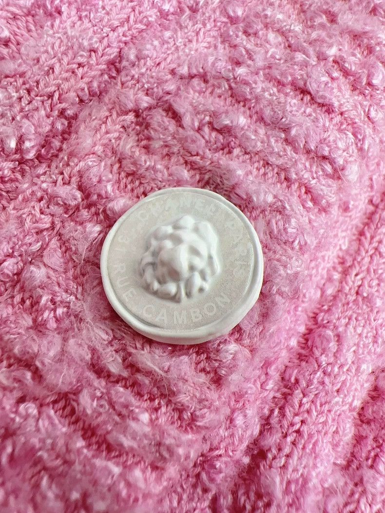 Chanel Chanel 22P Pink Knit Dress with Belt - dmc Size M / US 6-8 / IT 42-44 - 5 Thumbnail
