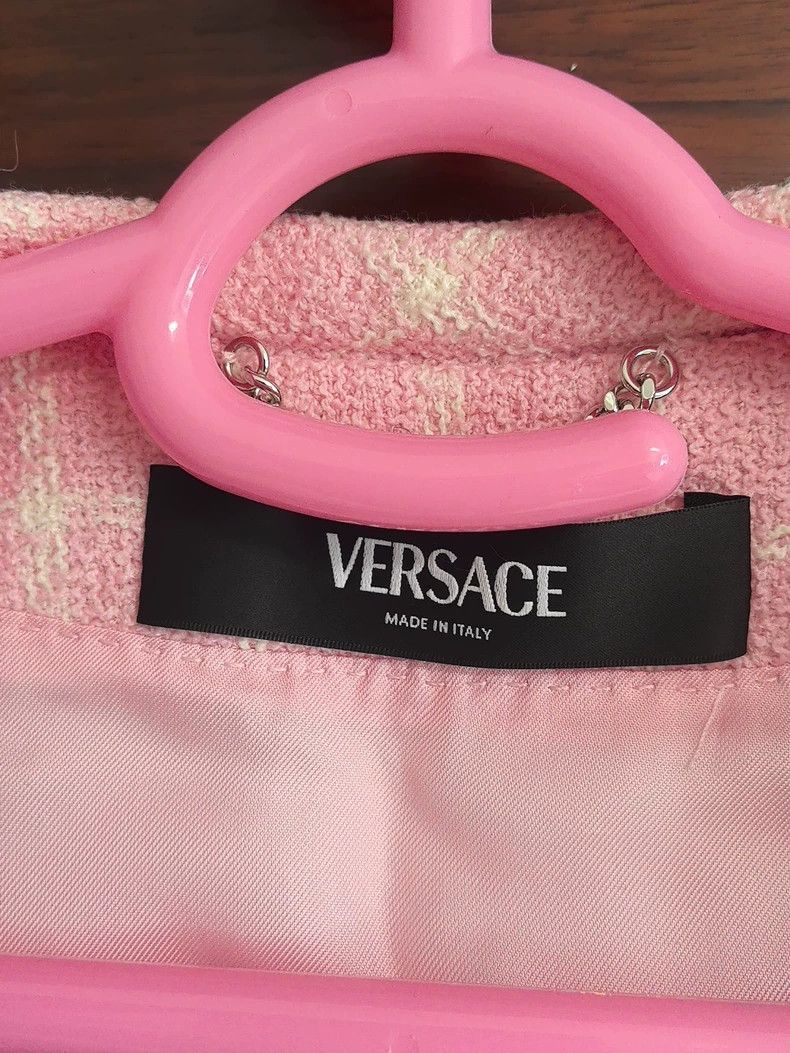Versace VERSACE Women's Pink Jacket and Skirt Set - dmc Size L / US 10 / IT 46 - 7 Thumbnail