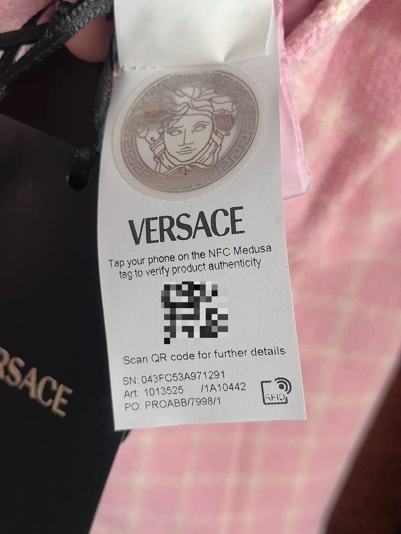 Versace VERSACE Women's Pink Jacket and Skirt Set - dmc Size L / US 10 / IT 46 - 5 Thumbnail