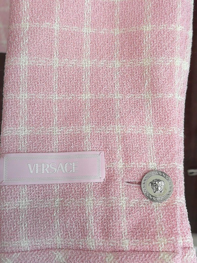 Versace VERSACE Women's Pink Jacket and Skirt Set - dmc Size L / US 10 / IT 46 - 6 Thumbnail