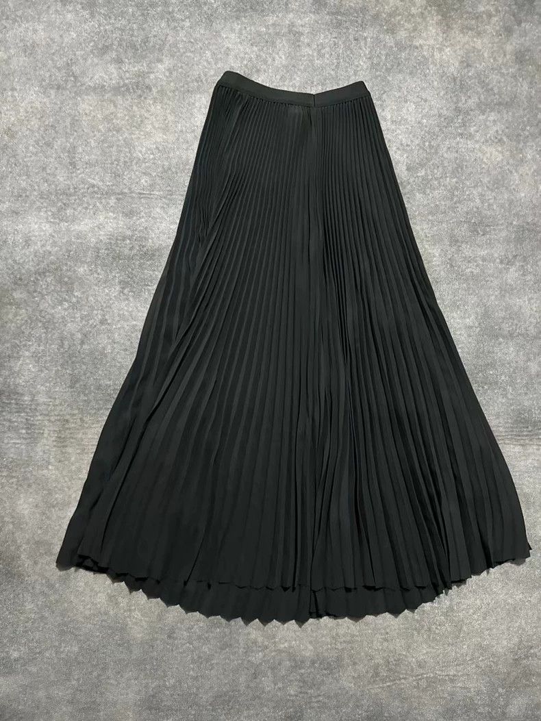 Balenciaga Balenciaga Pleated Elastic Midi Skirt- dmc Size 24" / US 00 / IT 34 - 2 Thumbnail