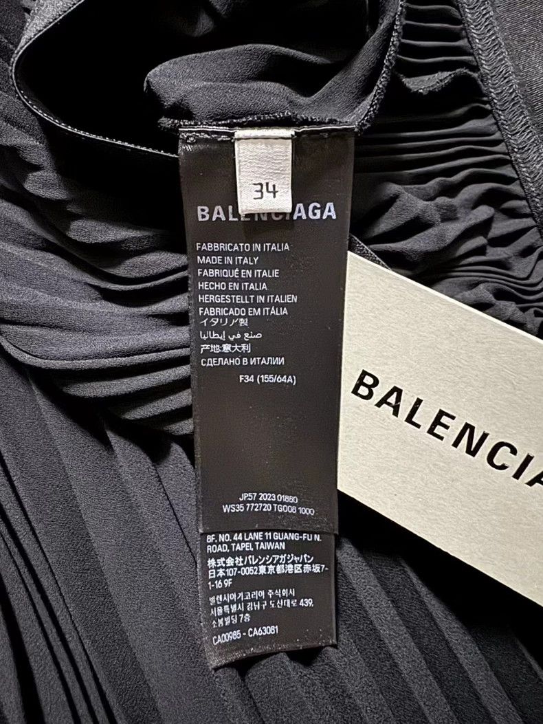 Balenciaga Balenciaga Pleated Elastic Midi Skirt- dmc Size 24" / US 00 / IT 34 - 5 Thumbnail
