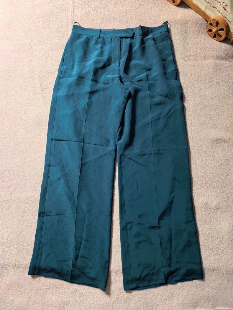 Loro Piana Loro Piana Women's Silk High-Waist Pants - dmc Size 28" / US 6 / IT 42 - 2 Thumbnail