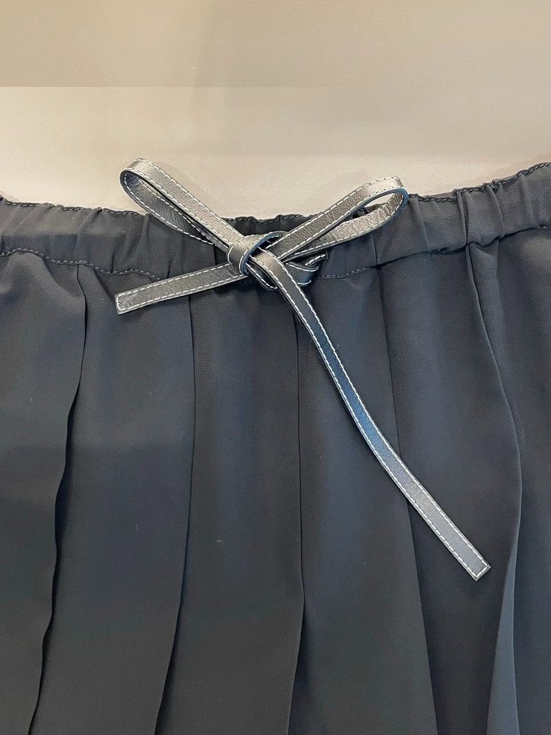 Loewe Loewe Black Pleated Midi Skirt - dmc Size 24" / US 00 / IT 34 - 6 Thumbnail