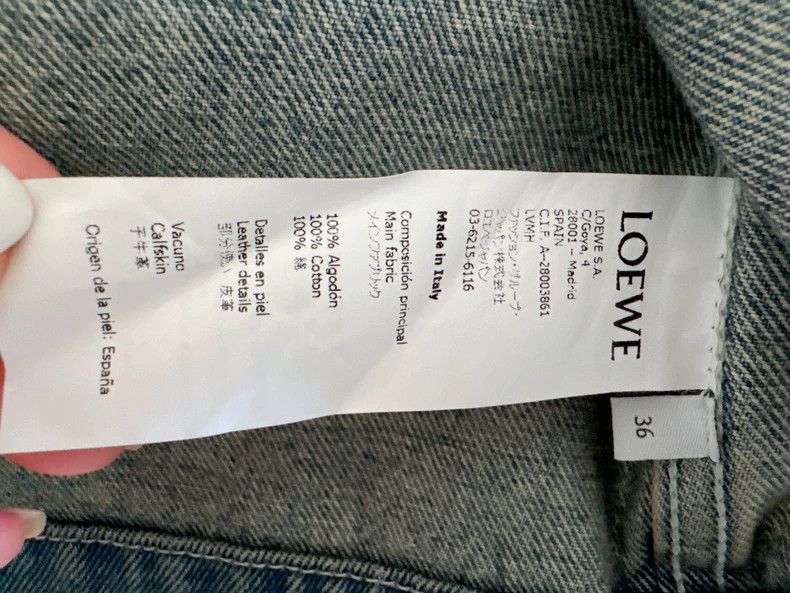 Loewe LOEWE Women's Denim Jacket - dmc Size S / US 4 / IT 40 - 5 Thumbnail