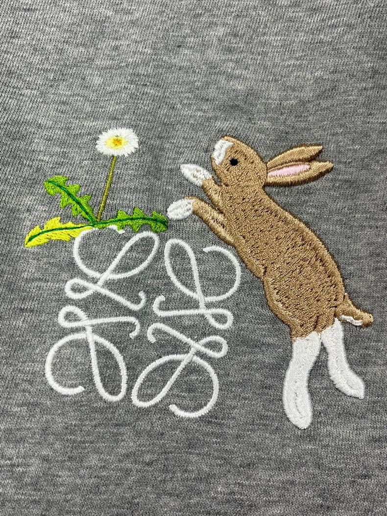 Loewe LOEWE x Suna Fujita Rabbit Embroidery T-shirt - dmc Size US M / EU 48-50 / 2 - 3 Thumbnail