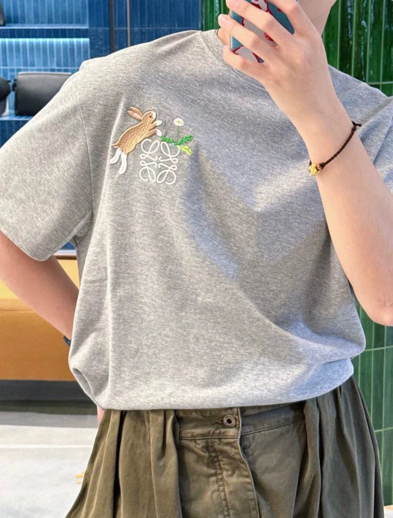 Loewe LOEWE x Suna Fujita Rabbit Embroidery T-shirt - dmc Size US M / EU 48-50 / 2 - 6 Thumbnail