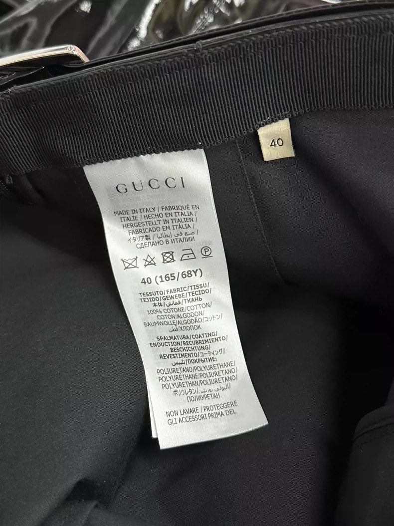 Gucci Gucci Black Patent Leather Skirt - dmc Size 24" / US 00 / IT 34 - 7 Thumbnail