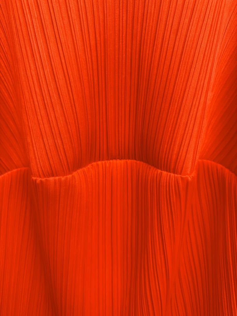 Issey Miyake Issey Miyake Pleats Please Orange Top - dmc Size US M / EU 48-50 / 2 - 2 Thumbnail