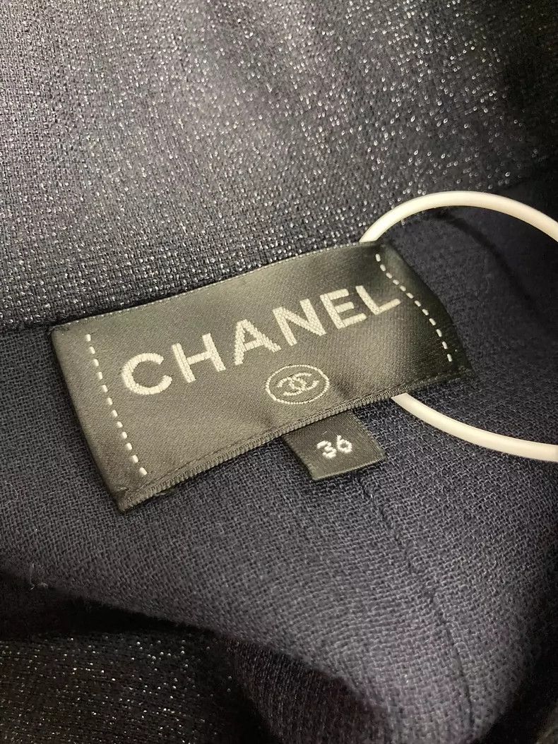 Chanel Chanel Black Double-Breasted Blazer Dress - dmc Size S / US 4 / IT 40 - 4 Thumbnail