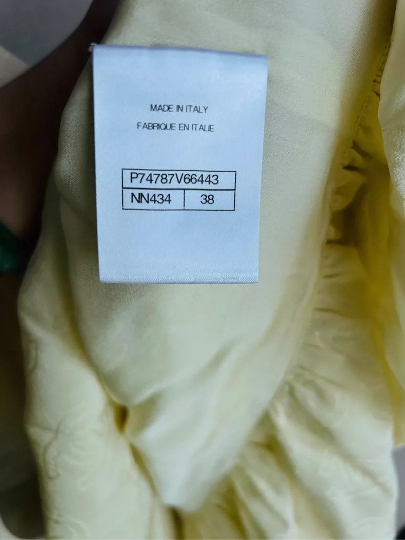 Chanel Chanel 23S Yellow Silk Skirt - dmc Size 24" / US 00 / IT 34 - 4 Thumbnail