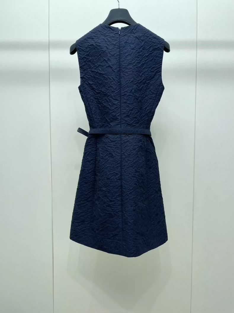 Dior Dior Belted Sleeveless Dress - dmc Size XS / US 0-2 / IT 36-38 - 2 Thumbnail