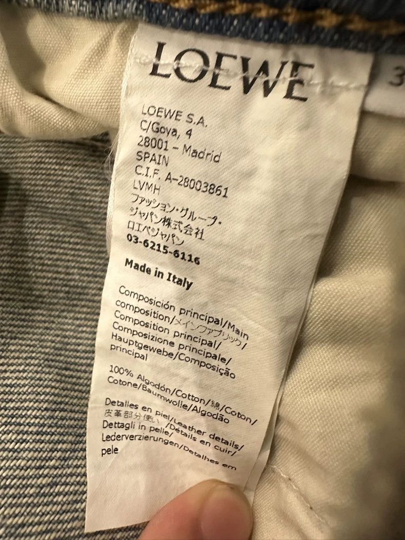 Loewe LOEWE High-Waist Denim Mini Skirt - dmc Size 26" / US 2 / IT 38 - 9 Thumbnail