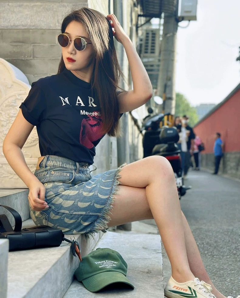 Loewe LOEWE High-Waist Denim Mini Skirt - dmc Size 26" / US 2 / IT 38 - 3 Thumbnail