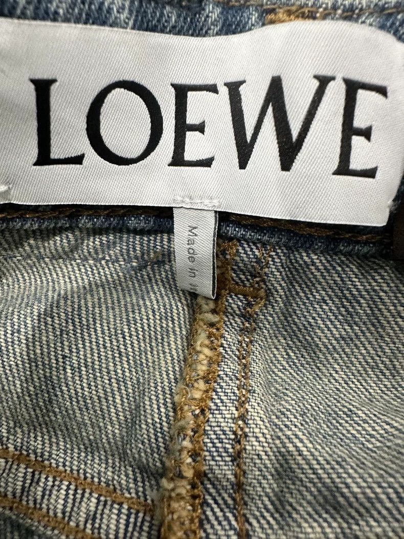 Loewe LOEWE High-Waist Denim Mini Skirt - dmc Size 26" / US 2 / IT 38 - 5 Thumbnail
