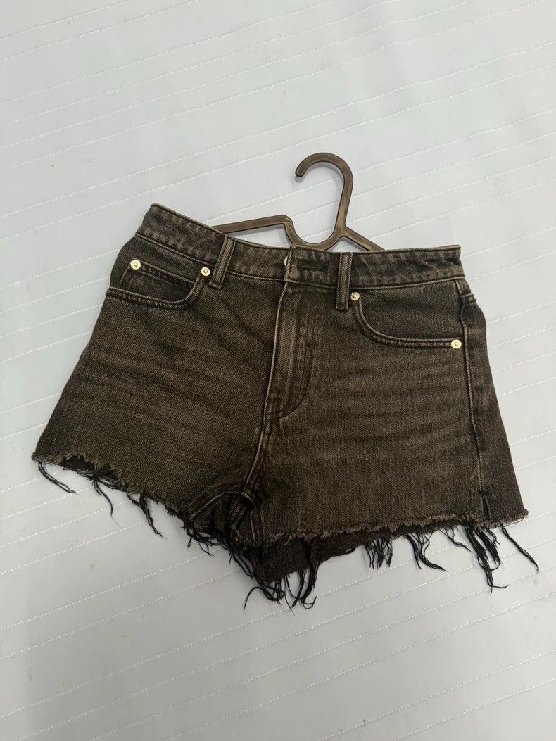 Alexander Wang Alexander Wang Bite High-Waist Denim Shorts - dmc Size 24" / US 00 / IT 34 - 3 Thumbnail