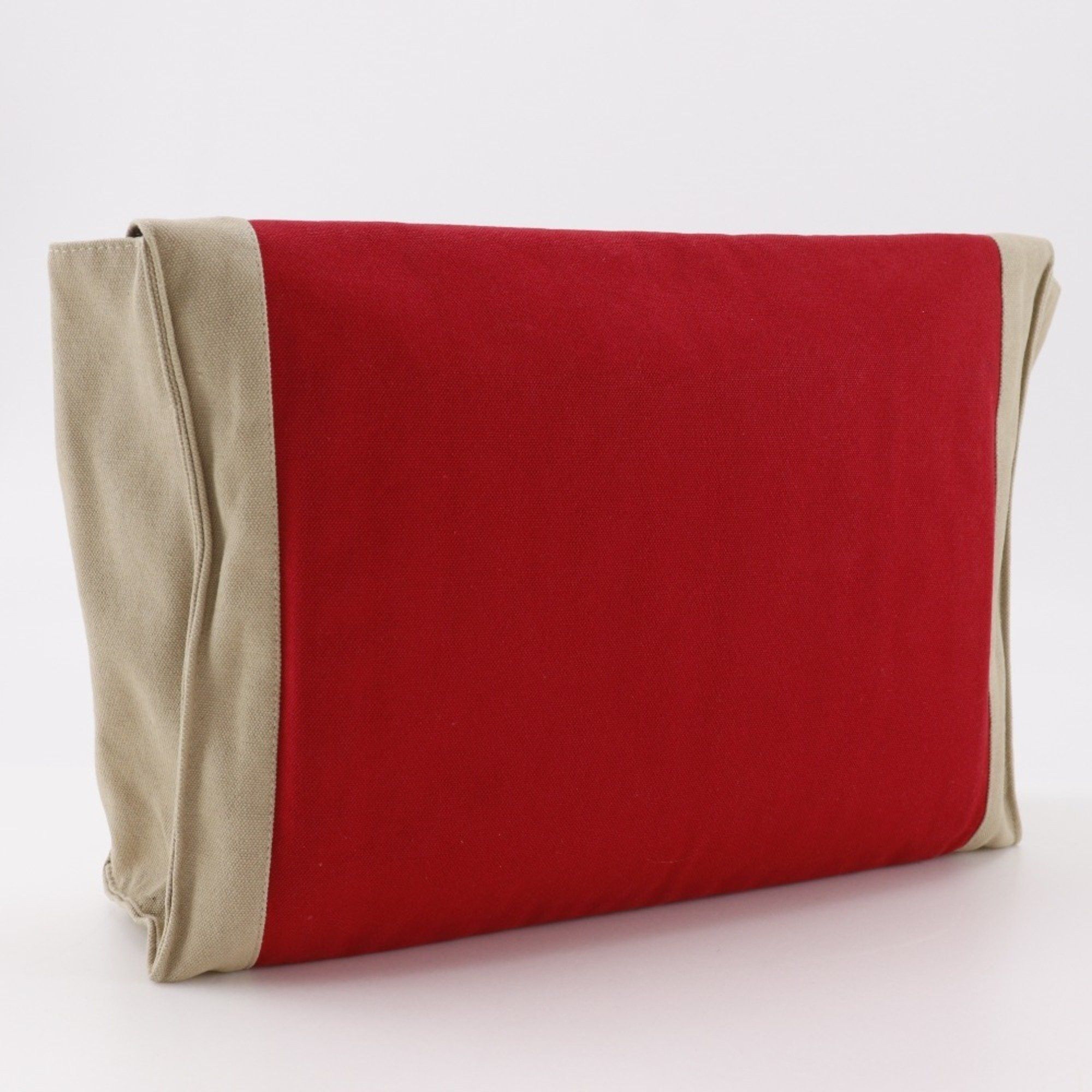 Hermes Hermes Hermès Tapidocel Clutch Bag, Cotton, Red, A5 Size, Flap, Unisex Size ONE SIZE - 3 Thumbnail