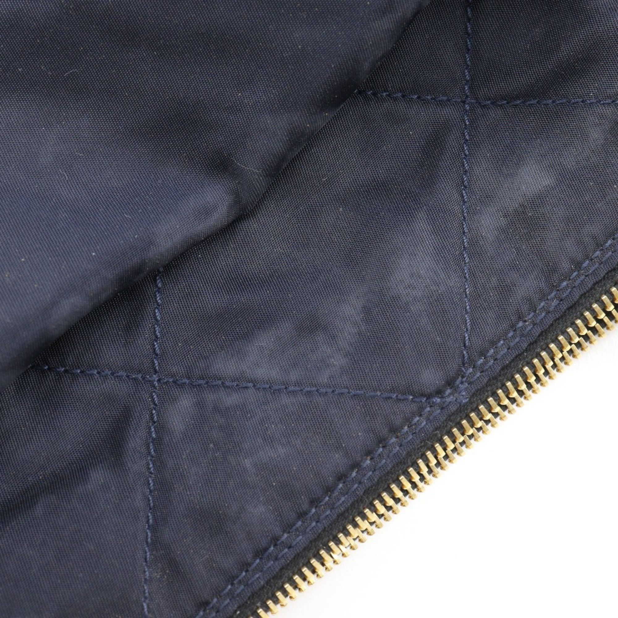 Prada PRADA Chain Shoulder Bag Quilted Nylon Navy A5 Type ChainShoulder Women's Size ONE SIZE - 9 Thumbnail