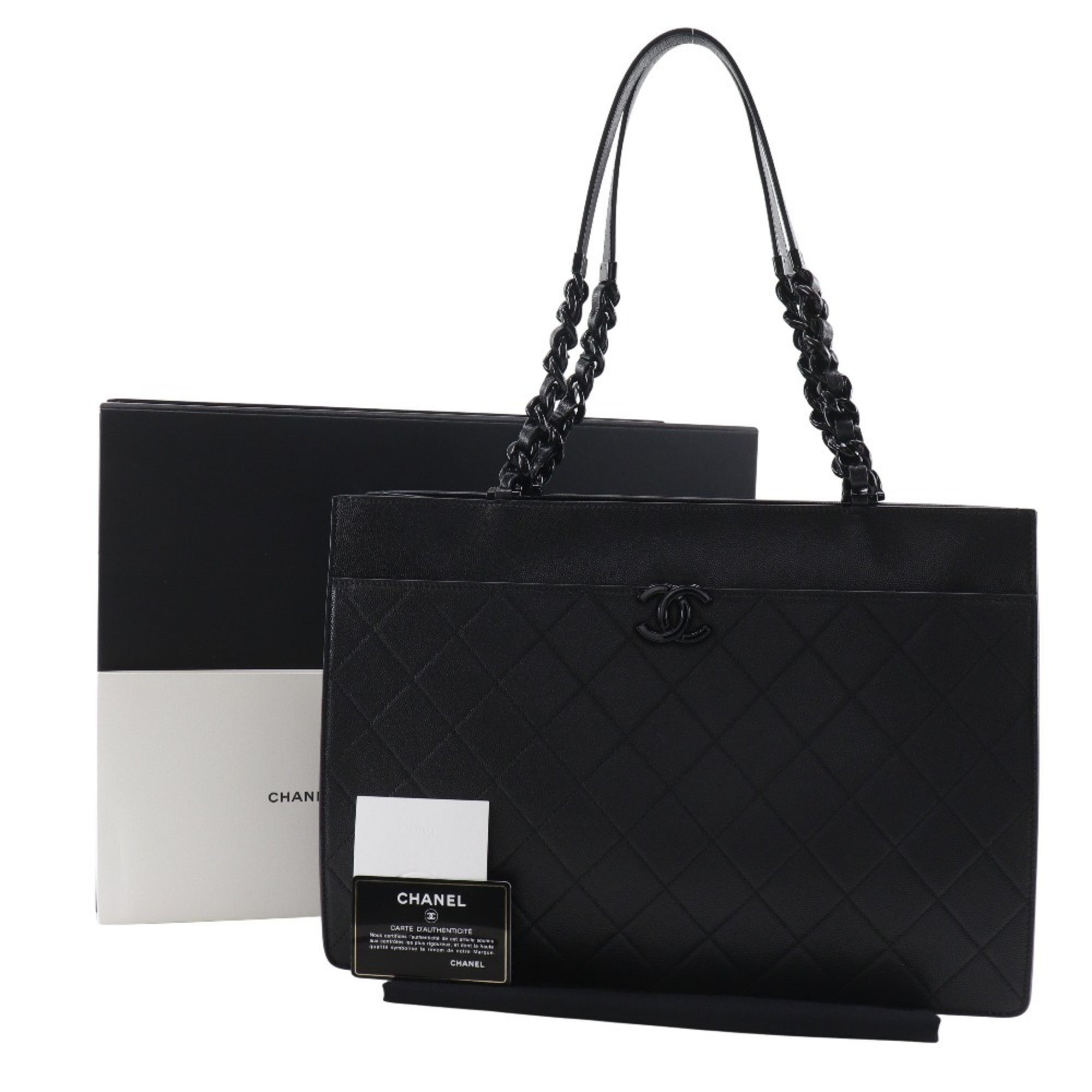 Chanel CHANEL Large Tote Bag Matelasse AS2304 Leather x Grained Calfskin Black A5 Type Shopping Women's Size ONE SIZE - 13 Thumbnail