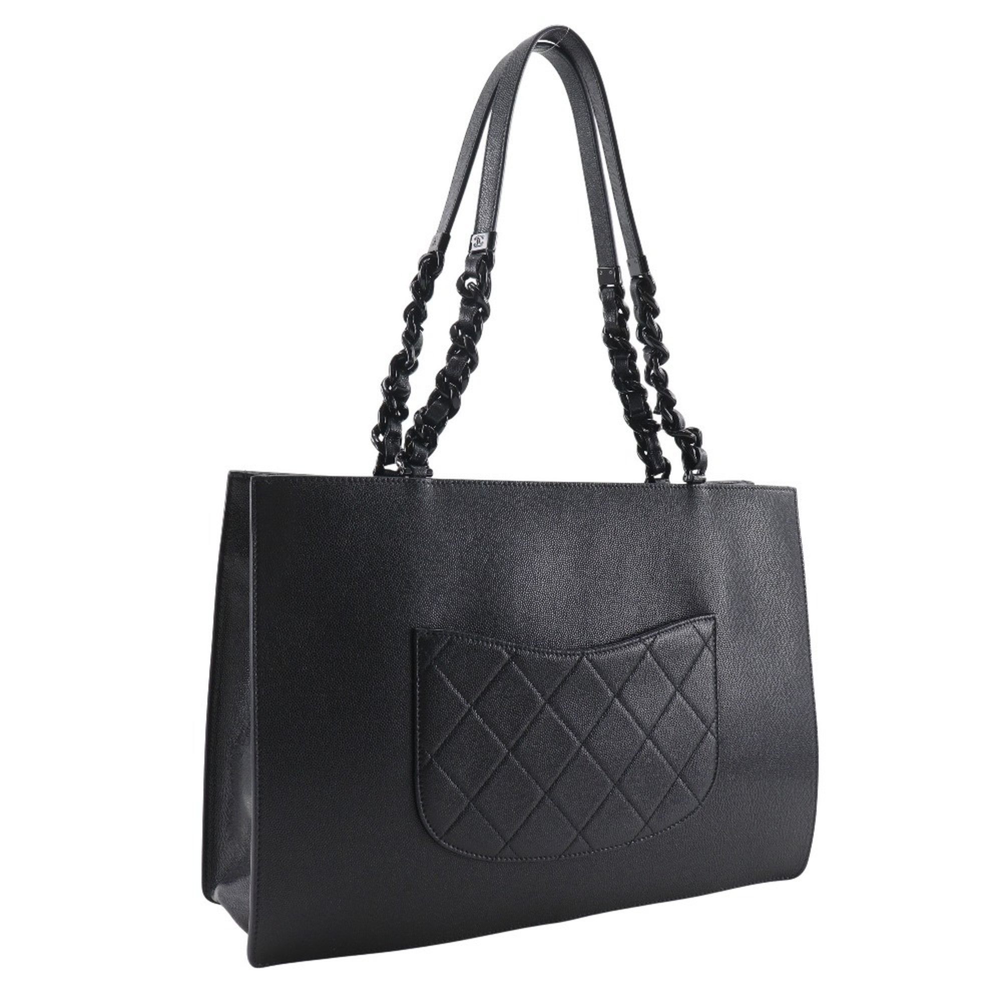 Chanel CHANEL Large Tote Bag Matelasse AS2304 Leather x Grained Calfskin Black A5 Type Shopping Women's Size ONE SIZE - 3 Thumbnail
