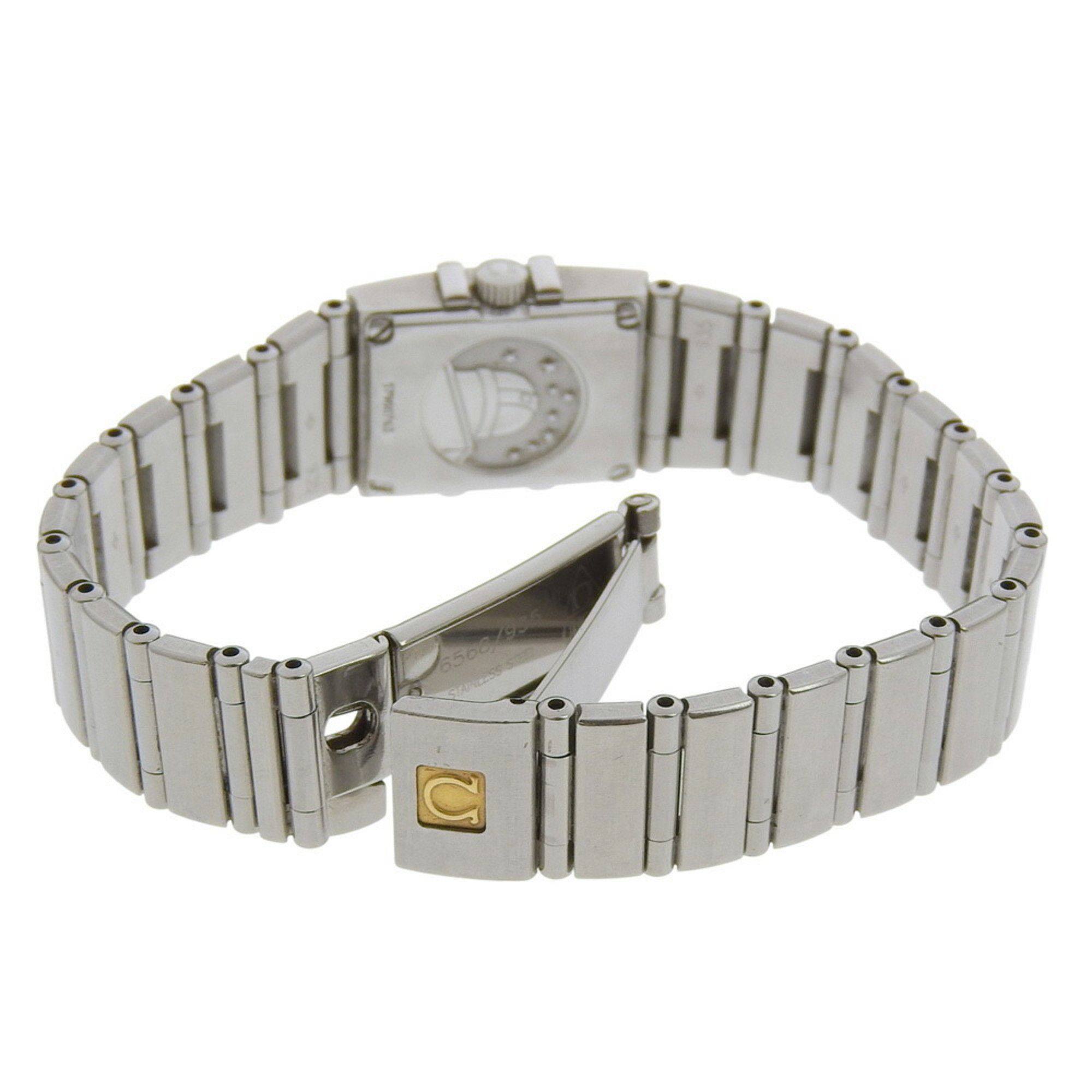 Omega OMEGA Constellation Carree Watch 1531.71 Stainless Steel 1998 Quartz Analog Display White Shell Dial Women's Size ONE SIZE - 4 Thumbnail