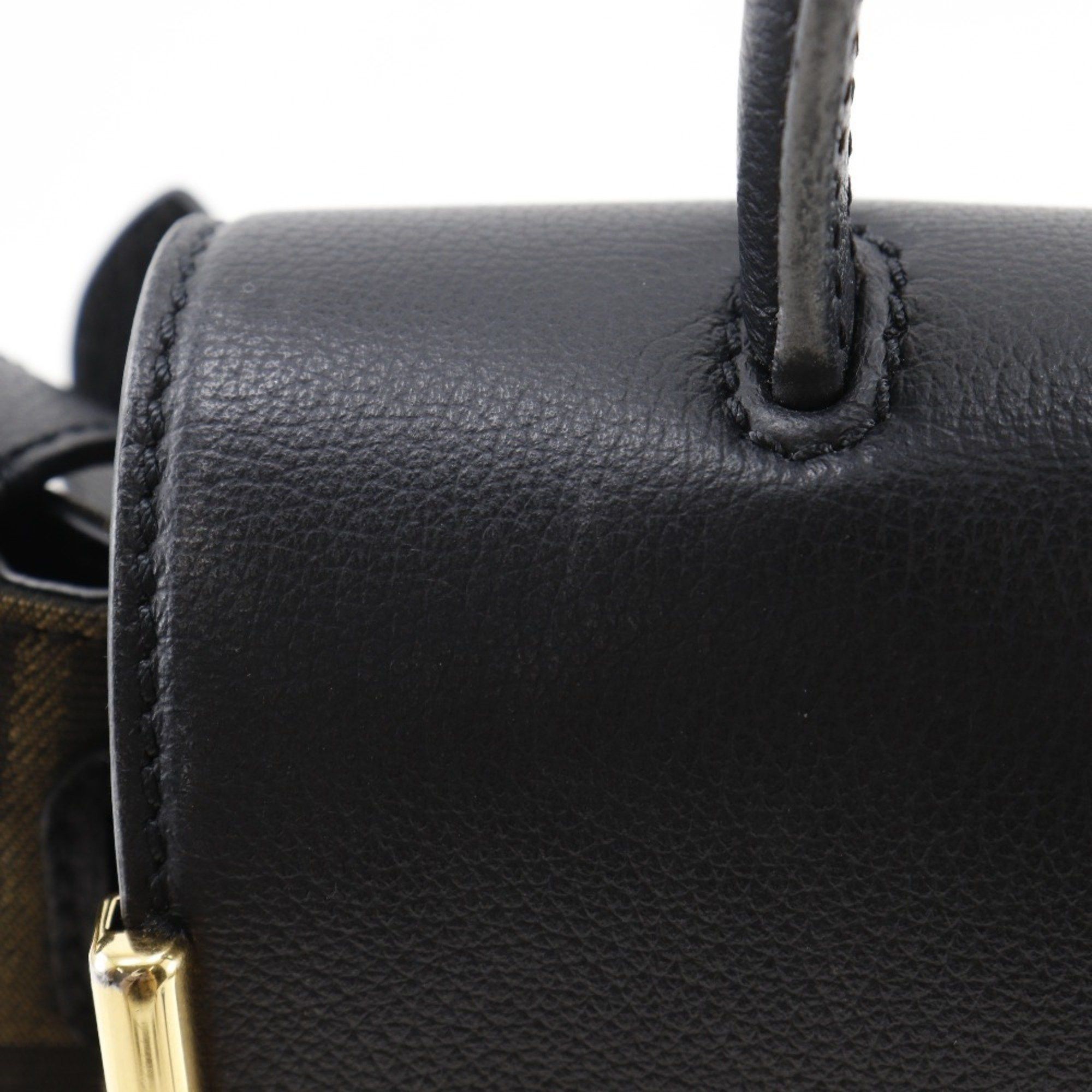 Fendi Fendi La Medusa Zucca handbag and Versace Fendace shoulder bag in nylon canvas leather, black/brown, 2-way, A5 size, for women. Size ONE SIZE - 12 Thumbnail