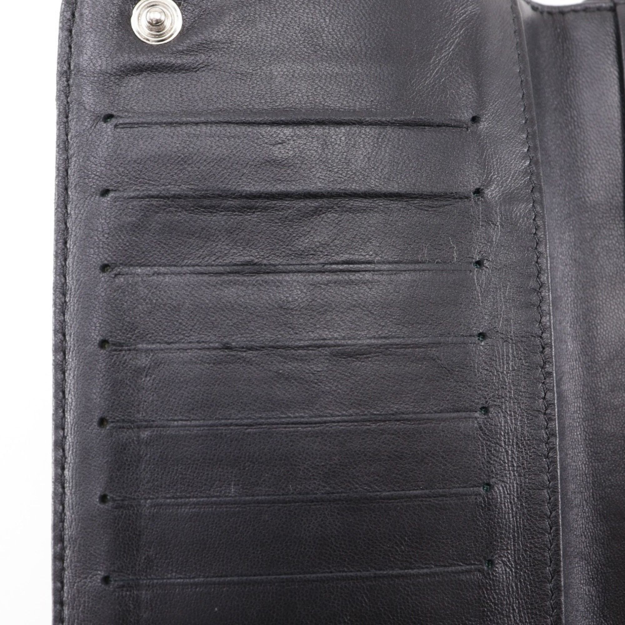 Chanel CHANEL Paris New York Line Long Wallet, Matelasse Lambskin, Black, Snap Button, Line, Women's Size ONE SIZE - 15 Thumbnail