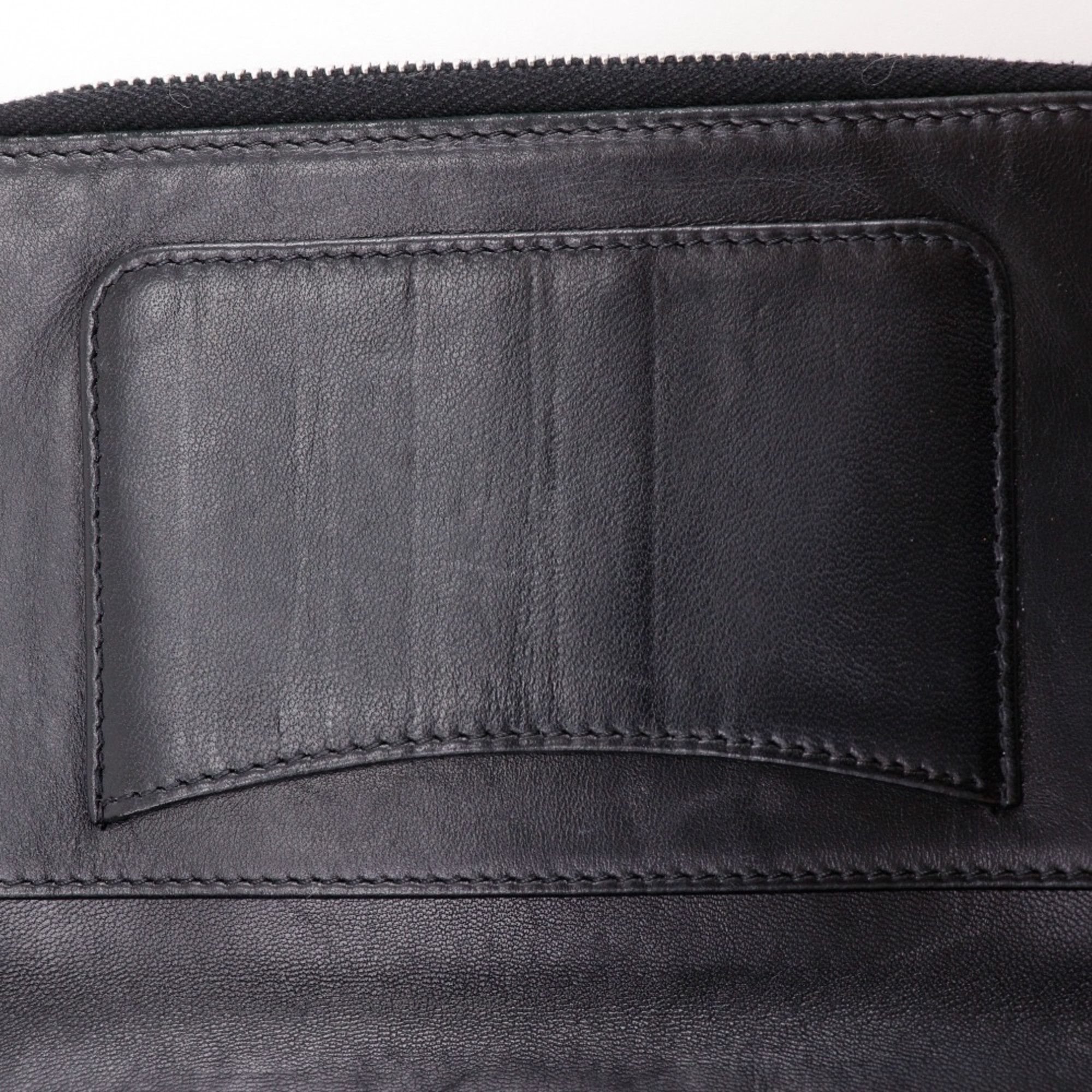 Chanel CHANEL Paris New York Line Long Wallet, Matelasse Lambskin, Black, Snap Button, Line, Women's Size ONE SIZE - 14 Thumbnail