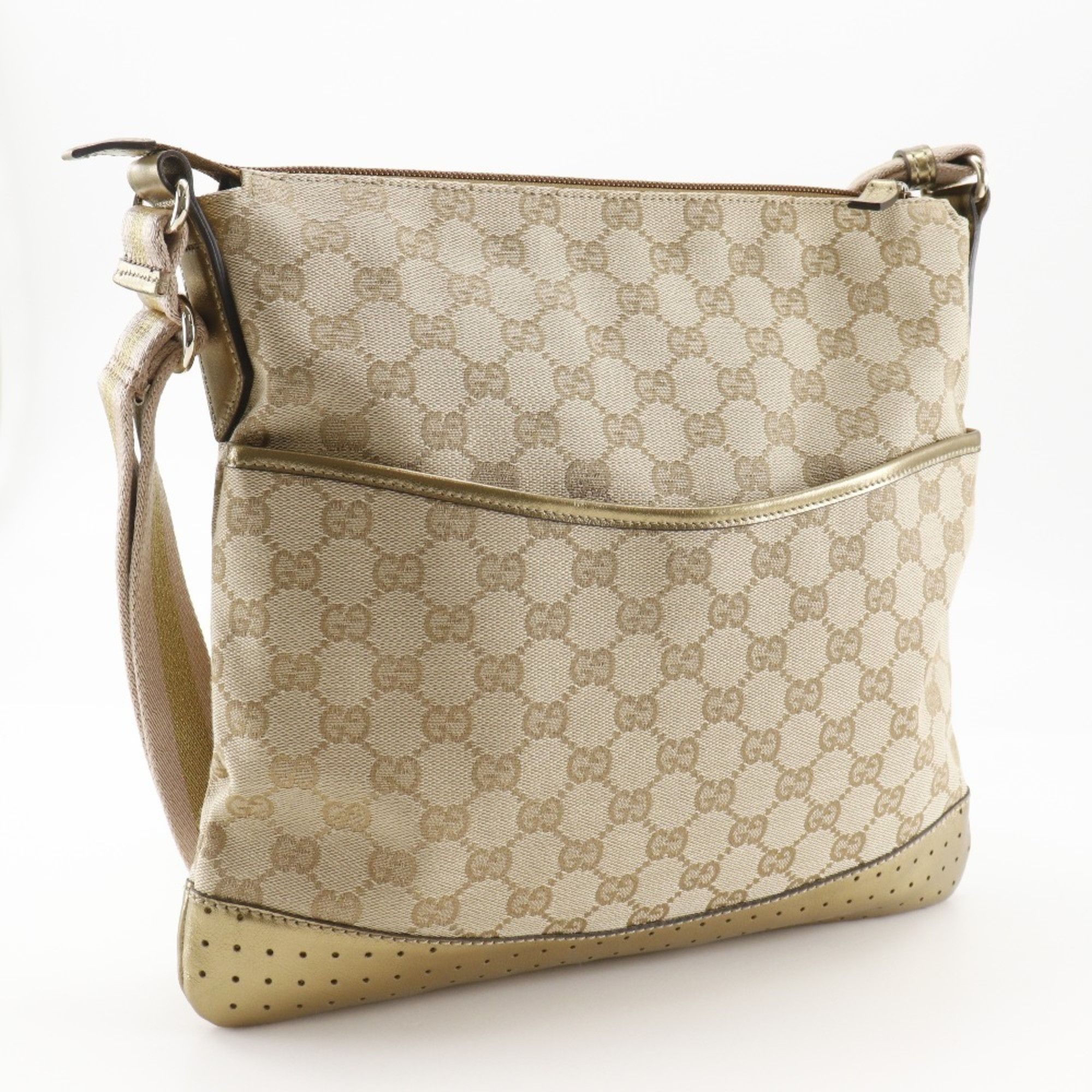 Gucci Gucci Shoulder Bag 145857 GG Canvas Beige A5 Women's Size ONE SIZE - 3 Thumbnail