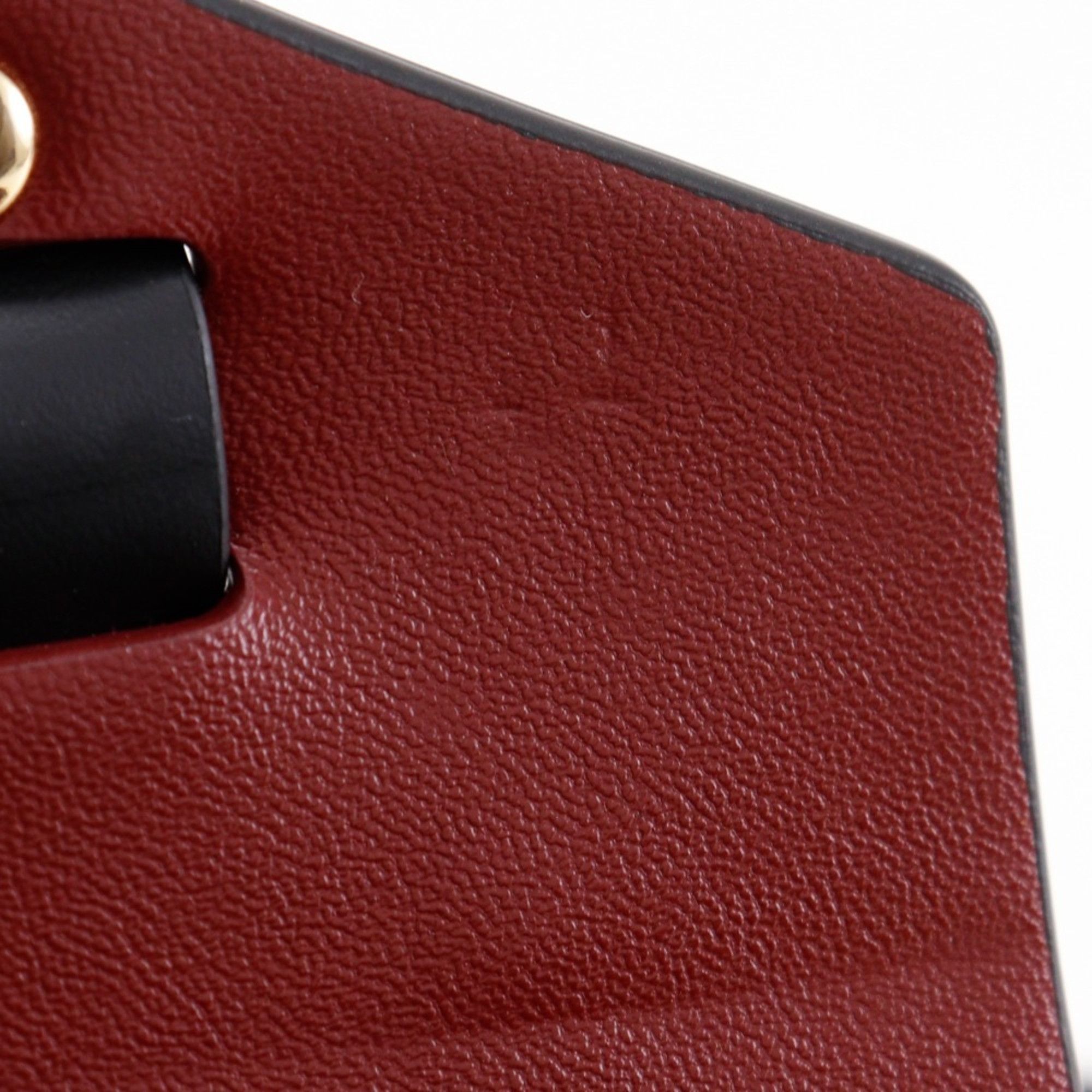 Michael Kors Michael Kors Manhattan Small Shoulder Bag, Studded Colorblock Leather, Red Flap, Women's Size ONE SIZE - 11 Thumbnail
