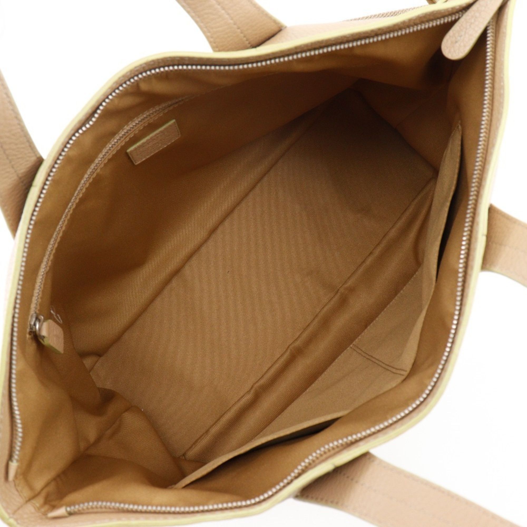 Tod's Tod's Tote Bag, Handbag, Shoulder Beige Leather, 2-Way, A4 Size, Unisex Size ONE SIZE - 6 Thumbnail